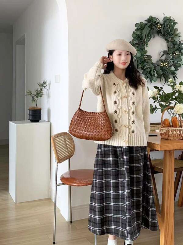 Tote Bag Dragon Woven Toe Cover Layer Cowhide Women S French Style Vegetable Basket Handmade Leather Handbag Shoulder Bag KQ