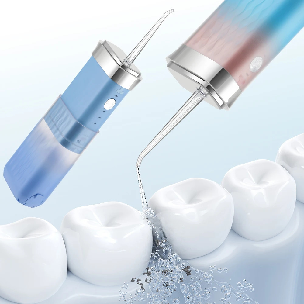 Oral Irrigator Portable Rechargeable Powerful Battery Life Water Teeth Cleaning Stick For Home TravelWater Flosser Teeth Pick 250517