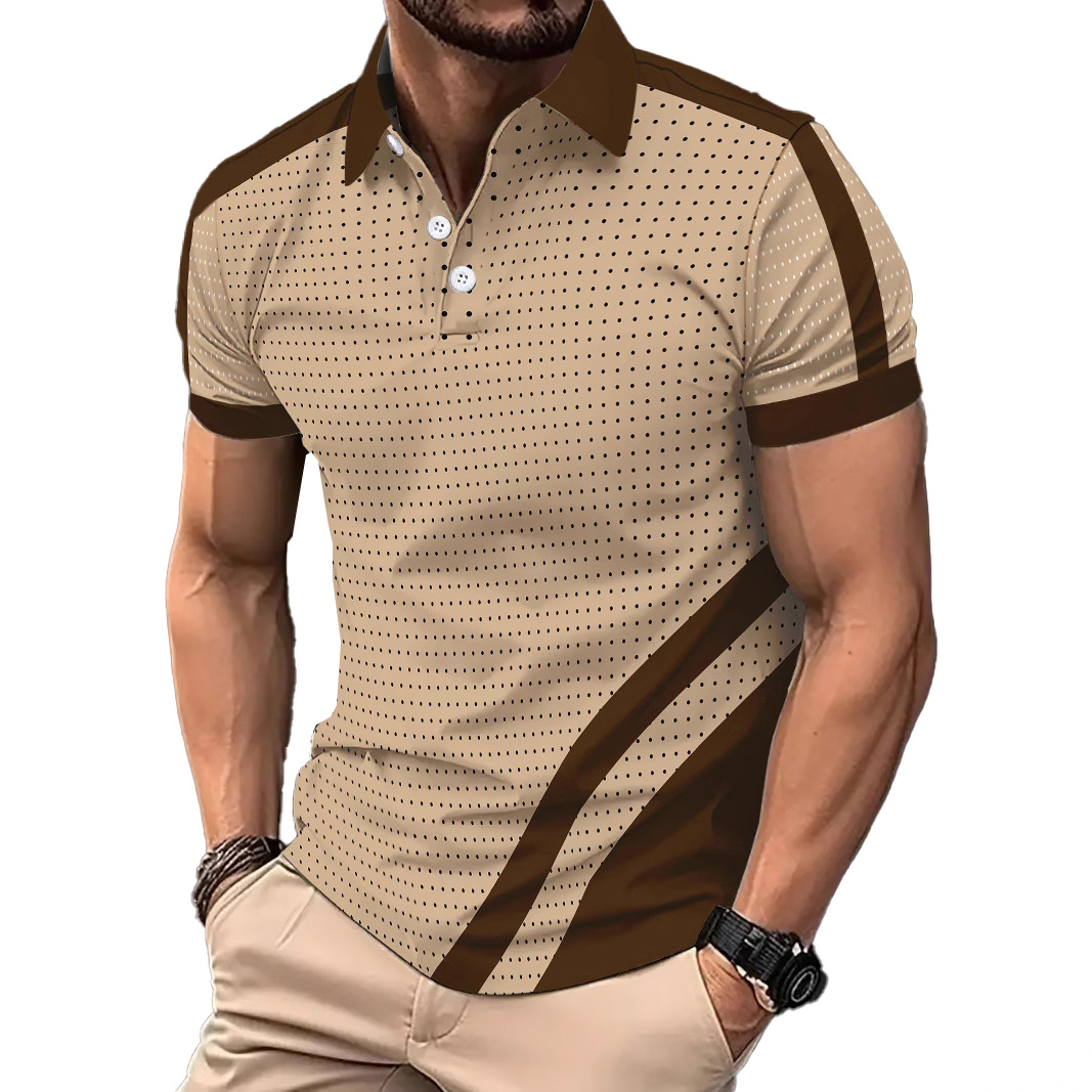 Designer wholesale new summer polo shirts European and American men's short sleeve casual color plus size fashion T-shirt S-3XL man clothing
