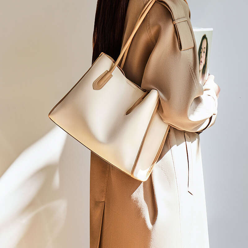 Tote Bag Nalandu Handbag New Summer Tote Large Capacity High End Single Shoulder Leather Women S Bag KQ