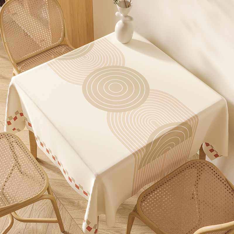 A739 Scandinavian Inspired Kitchen Linen: Non-Stick, Machine-Washable Square Fabric Cover