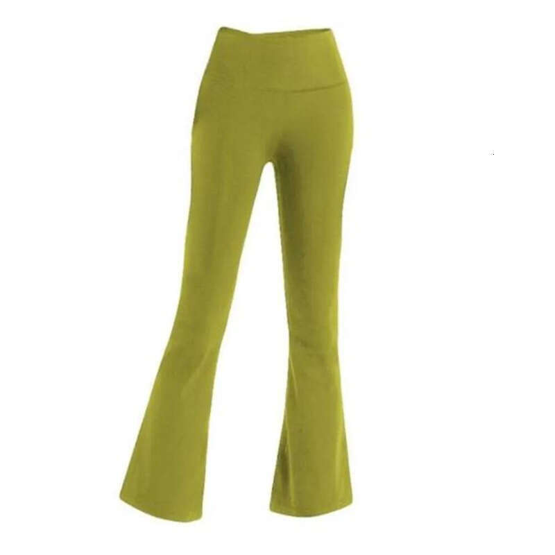 2025 Align Women Designer Yoga Pants Solid Color Nude High Waist Tummy Control Workout Leggings Flared Jogging Sports Pants Loose Fit Gym Activewear