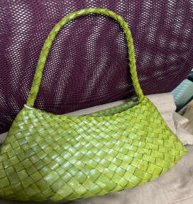 Tote Bag Dragon Woven Toe Cover Layer Cowhide Women S French Style Vegetable Basket Handmade Leather Handbag Shoulder Bag KQ