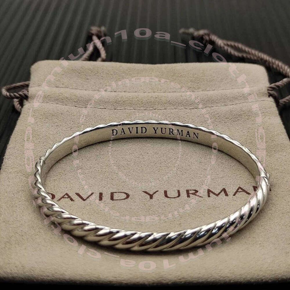 davidlys Plated gold bracelet designer bracelet women opening cable wire pearl head classic style jewelry woman luxury bracelets bangle twisted street casual lq1