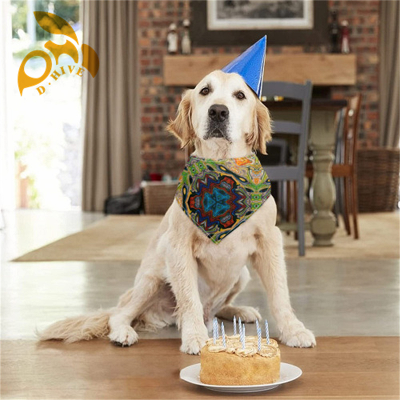 hot Pet headscarf double-layer (Velcro double-sided printing)