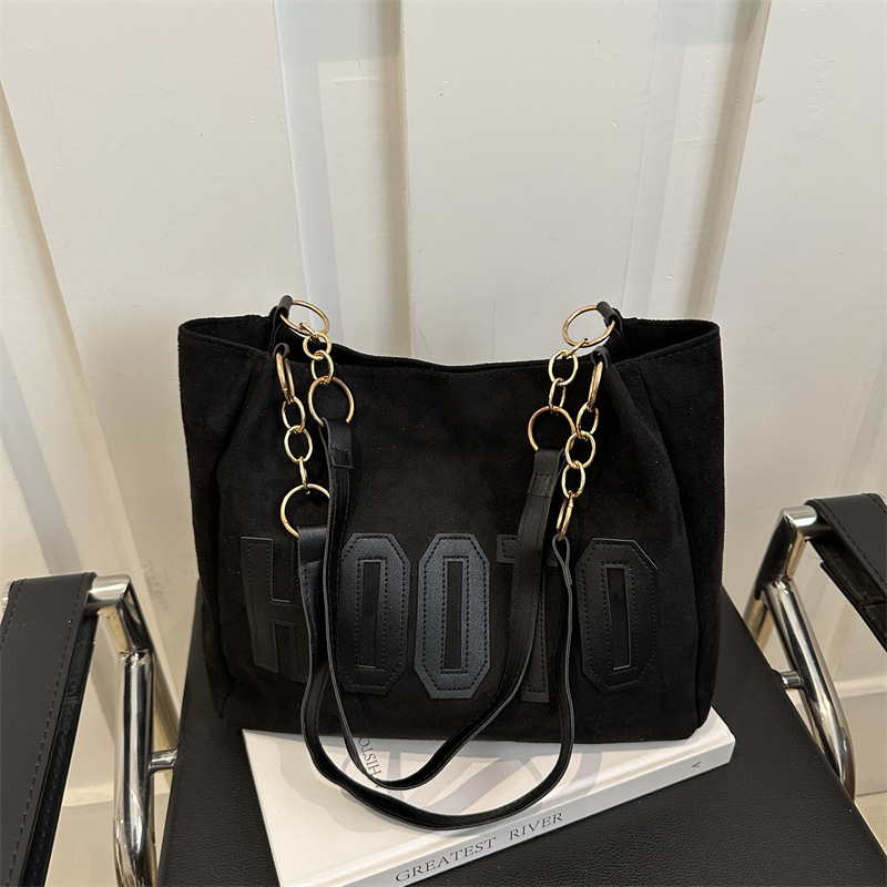 Free Delivery Designer Bag Leisure Female Student Class Shoulder 2025 New Simple Canvas Large Capacity Commuting Tote Luxury Bag