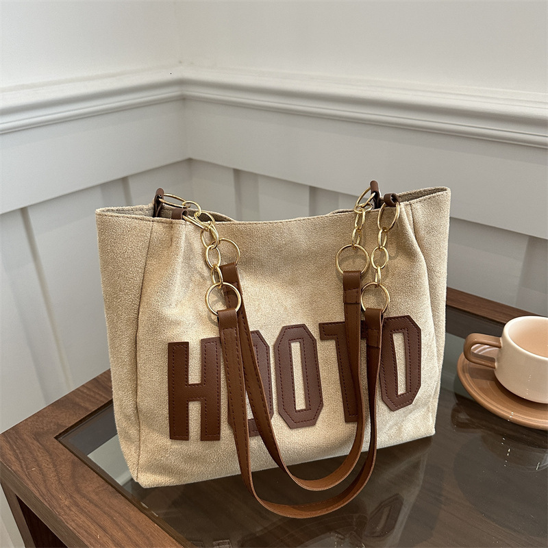 Free Delivery Designer Bag Leisure Female Student Class Shoulder 2025 New Simple Canvas Large Capacity Commuting Tote Luxury Bag