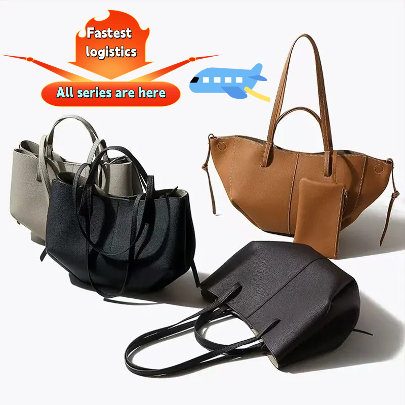 French high-end Designer Bag Leather Tote Bag Large Capacity Portable Handbag Evening Bag
