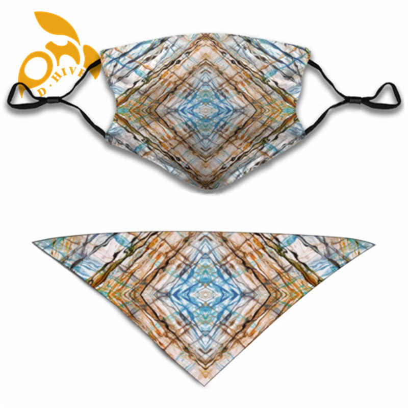 2025 Mask+Dog Scarf polyester lightweight and breathable