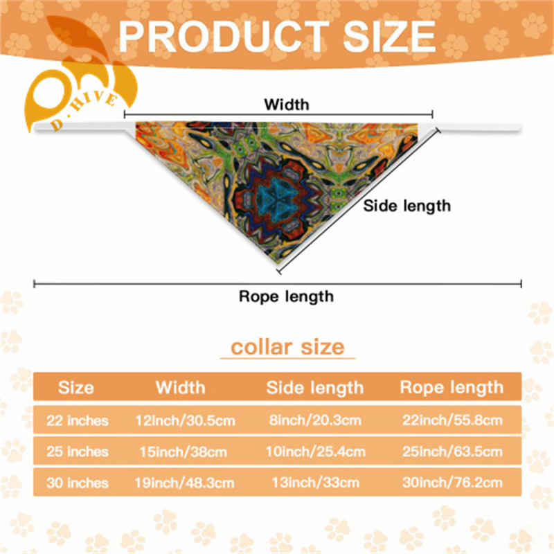 hot Pet headscarf double-layer (Velcro double-sided printing)