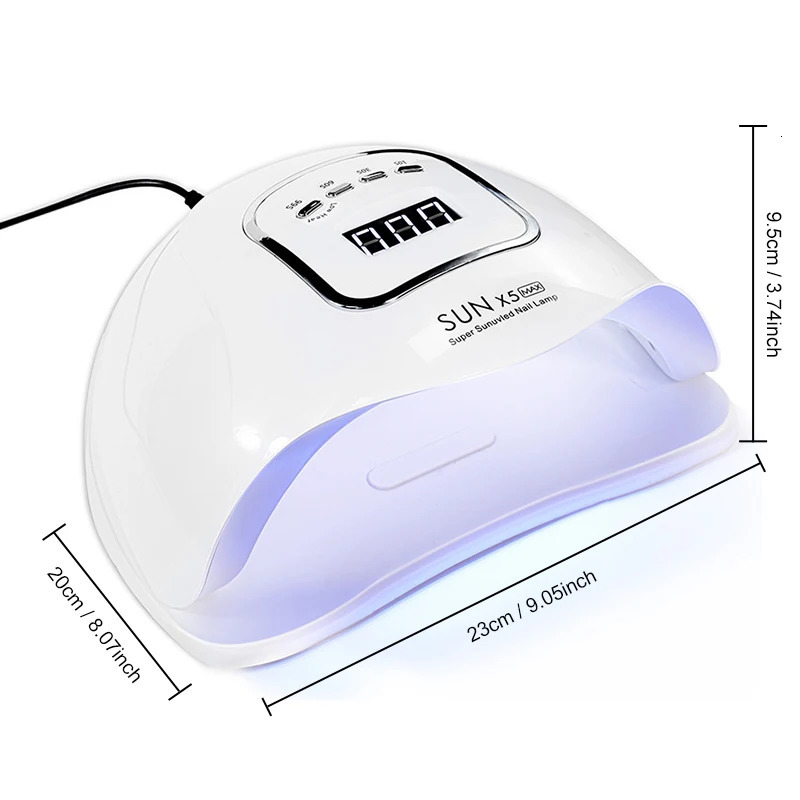 Professional UV Nail Art Lamp 45LED Nail Dryer with 4 Timers and Auto Sensor Drying Light for Gel Nail Polish Curing Nail Tools 250517