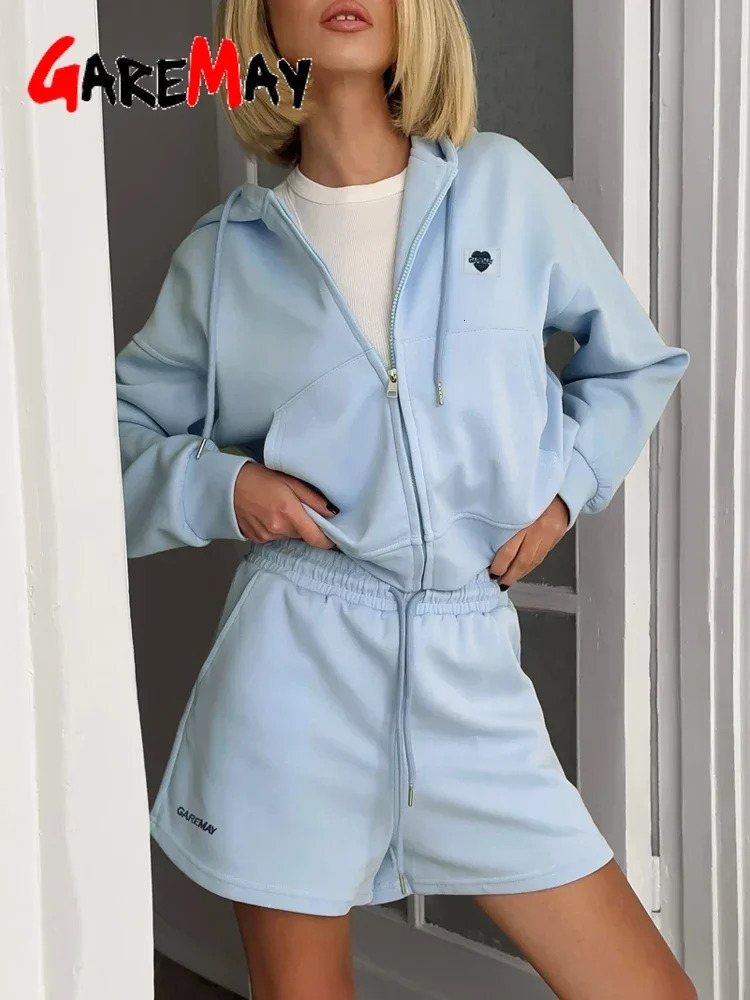 Spring Womens Summer Suit with Shorts Cotton Oversize Pink Top and Shorts Set Two-piece Casual Tracksuit with Shorts for Women 250517