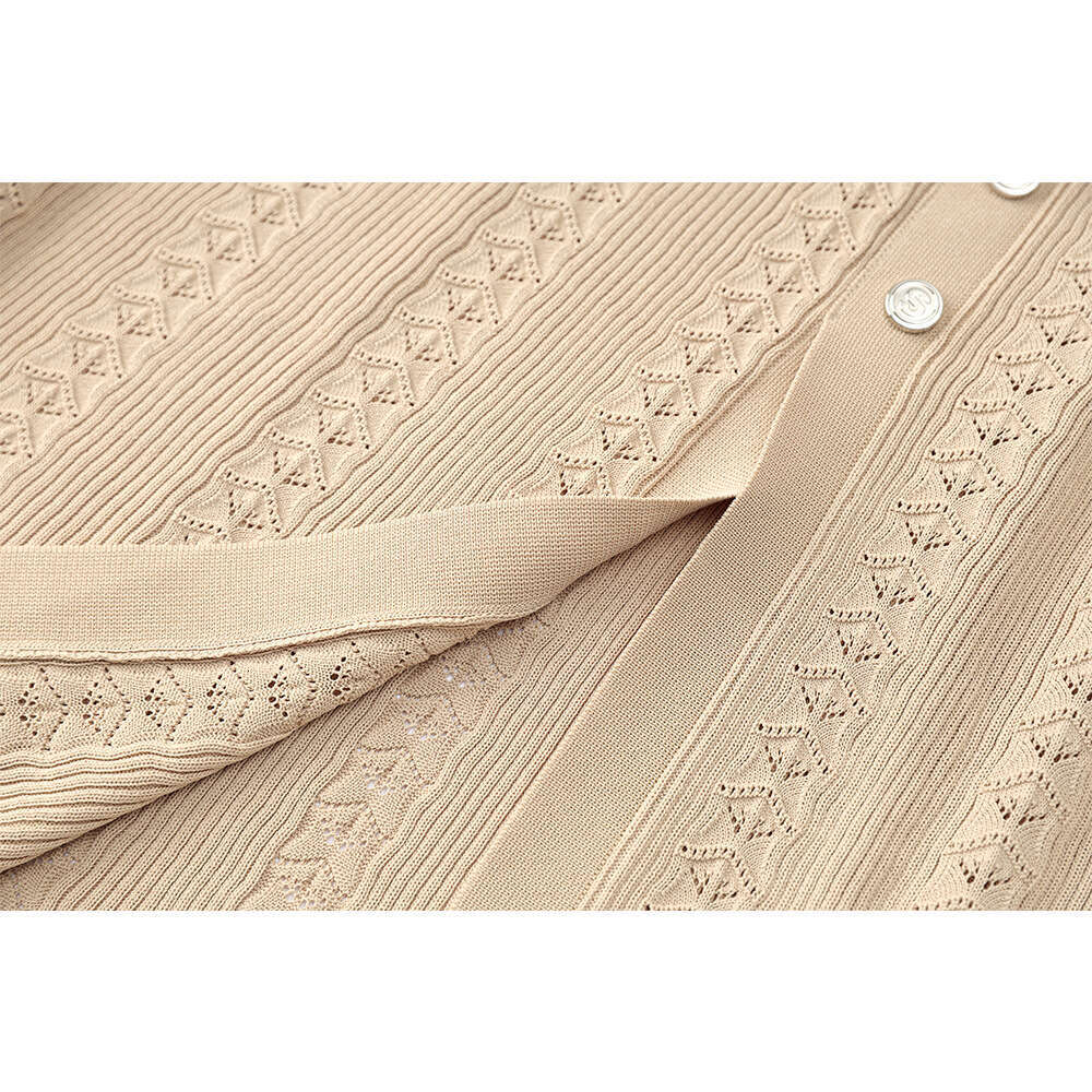 Maxi Dress Early Autumn New Sleeve Design With Curved Button Heavy Duty Elastic Round Neck Wind Long Dress KQ