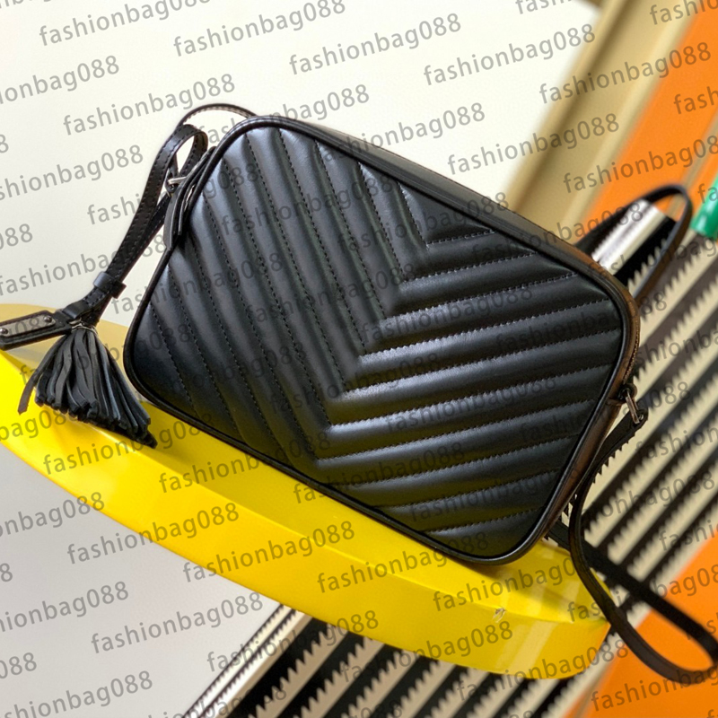 Luxury designer shoulder bag camera bag-shaped handbag womens fashionable diagonal envelope messenger black calfskin classic handbag