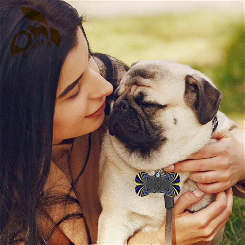 fashion Dog tags 5 * 3cm for daily decoration of dogs; If your dog gets lost, it's convenient for others to contact you faster