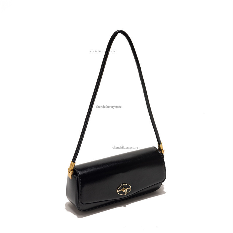 Free Delivery Designer Bag, New Niche Fashion Genuine Leather Retro Women's Shoulder Crossbody Bag, Urban Minimalist Trend Luxury Baguette Bag, H
