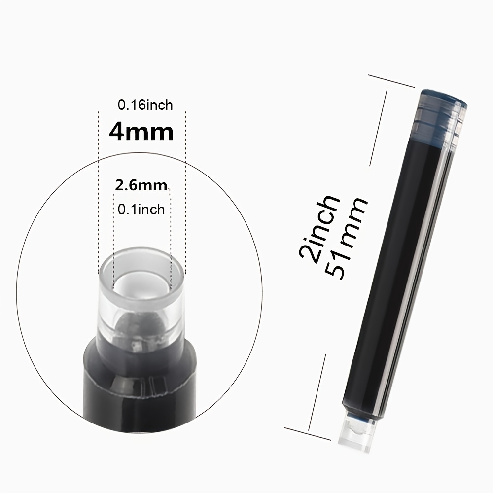 Jinhao Ink Fountain Pen Refill Ink Bottle Glass Cartridge Disposable Ink Bag Suitable for most fountain pens of Jinhao X750,X450,1200,1000,189,850,350