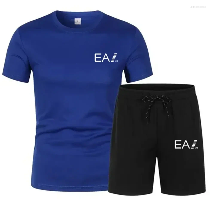 Men's Tracksuits Summer Sports Suit Comfortable Breathable Mesh Running Jogging Fitness Sportswear Training