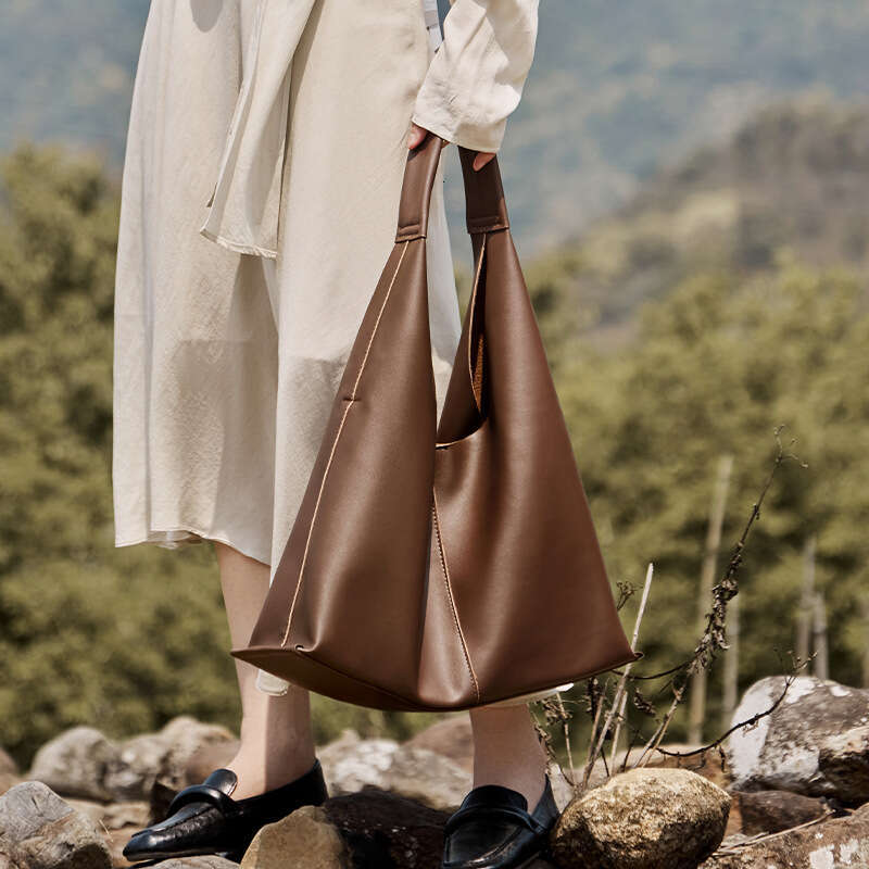 Tote Bag Big New Tote Large Capacity Commuter Shoulder Summer Genuine Leather Women S Fashion Underarm Bag KQ