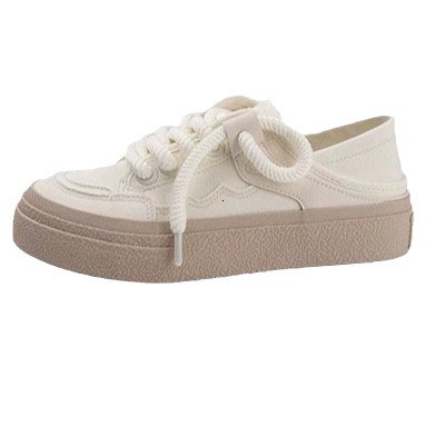 Thick soled canvas white women's new Korean style height increasing multifunctional shoes designer casual sports shoes