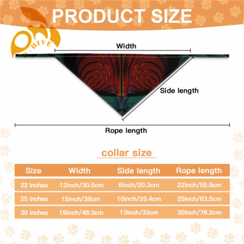 new Pet headscarf double-layer (Velcro double-sided printing)