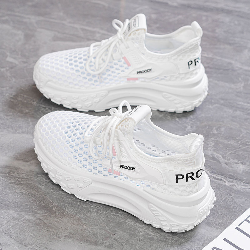 Summer New Fashionable Thick soled Casual Shoes Designer Fashionable Little White Height Increasing Sports Women's Shoes