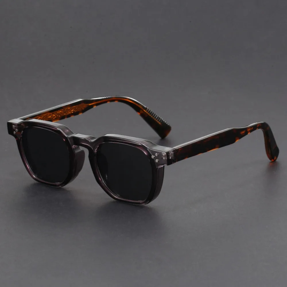 Boho Retro Polarized Sunglasses for Men Frame Polygonal Womens Outdoor High Quality Travel Glasses 250515