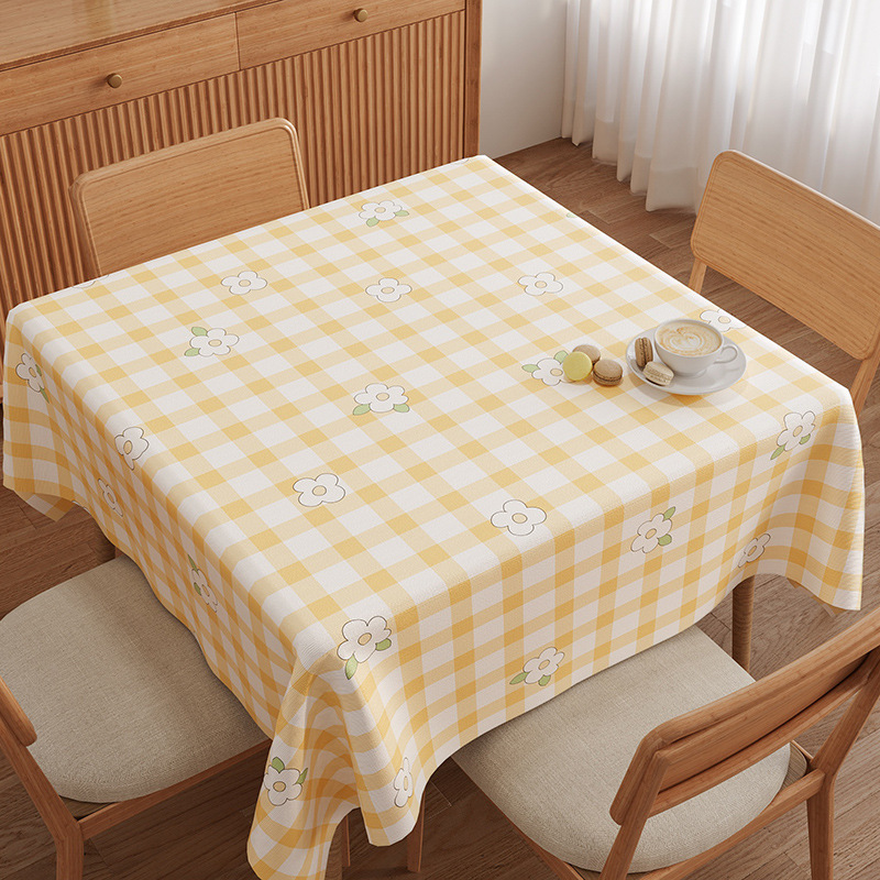 A741 Home Decor Fresh Washable Ins-Style Small Round Dining Cloth Durable Fabric Protection Against Water, Grease, Heat Spills