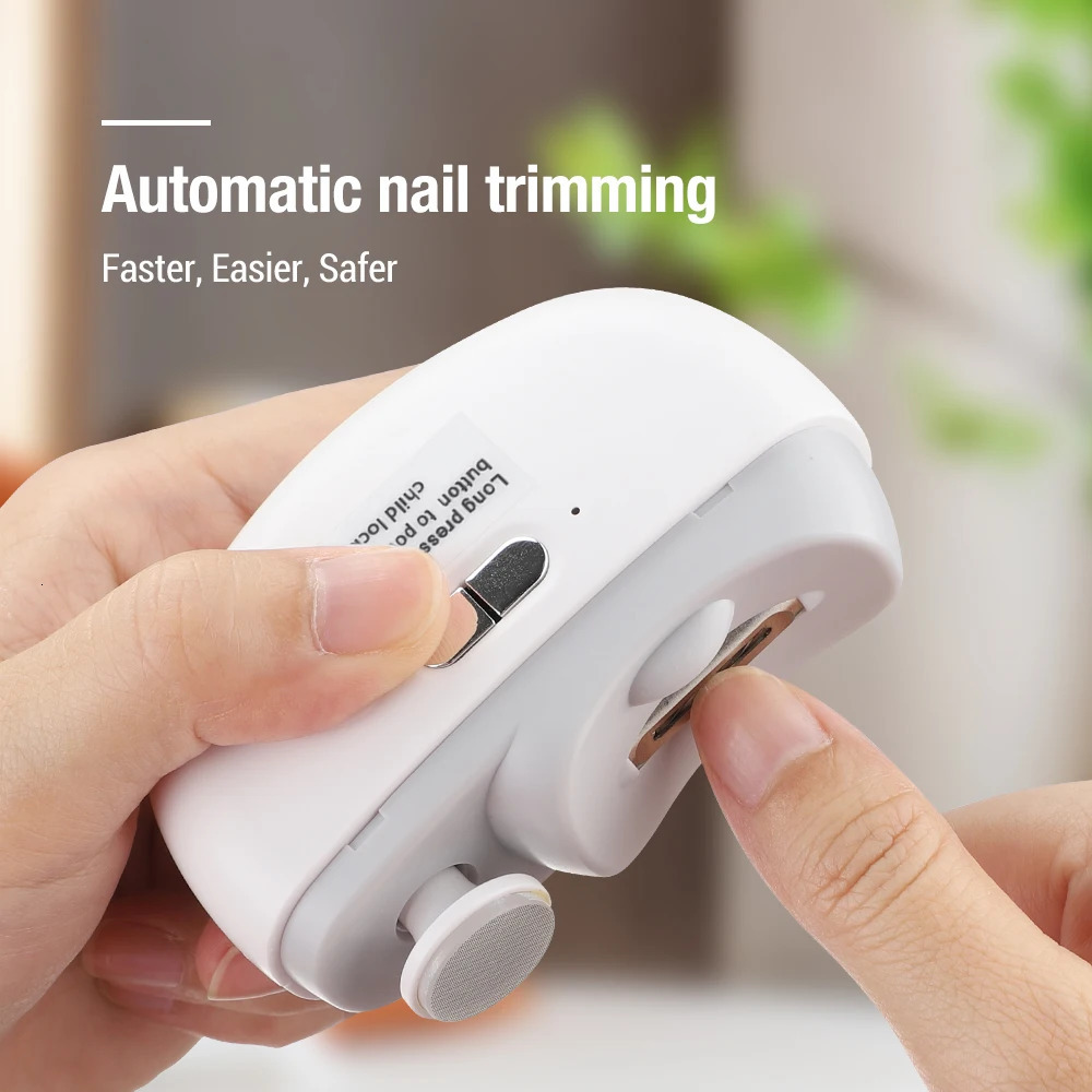 USB Automatic Electric Nail Clipper With Cleaning Brush Nail Trimmer Grinder Polisher Fingernail Cutter Manicure Pedicure Tools 250517