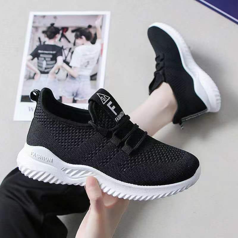 Fashion sports women's new Korean version fashion running shoes designer fashion trend white breathable mesh sports shoes