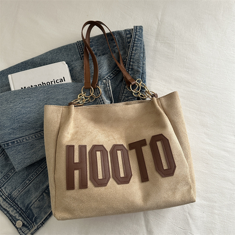 Free Delivery Designer Bag Leisure Female Student Class Shoulder 2025 New Simple Canvas Large Capacity Commuting Tote Luxury Bag