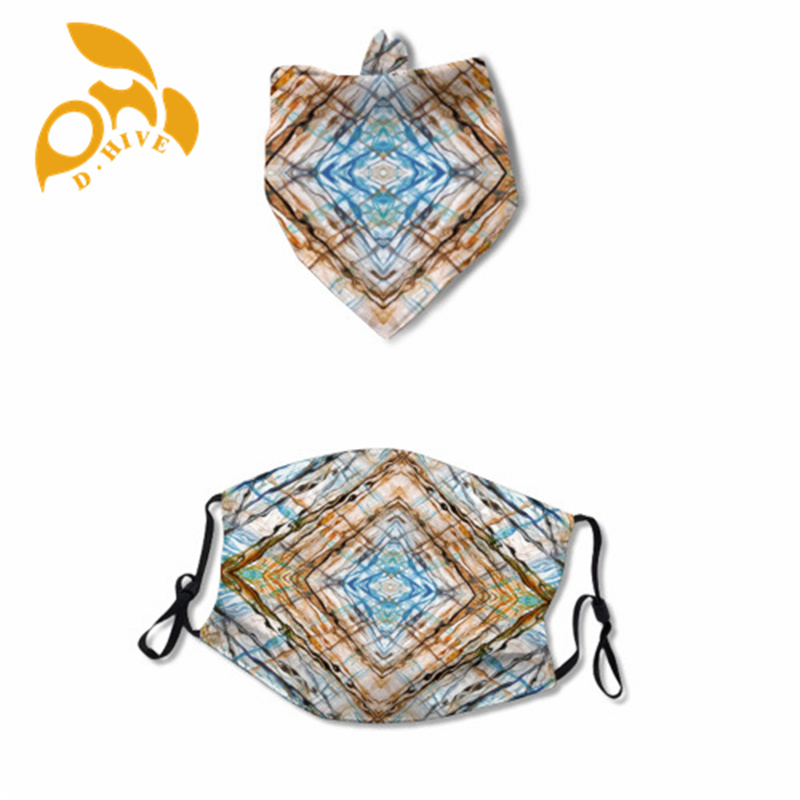 2025 Mask+Dog Scarf polyester lightweight and breathable
