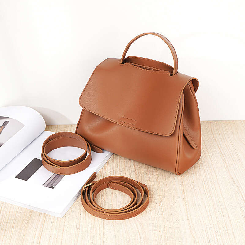 Tote Bag New Fashionable Cowhide Crossbody Shoulder Bag Women S Genuine Leather Large Capacity High End Feel Hundred Handle Tote Bag KQ