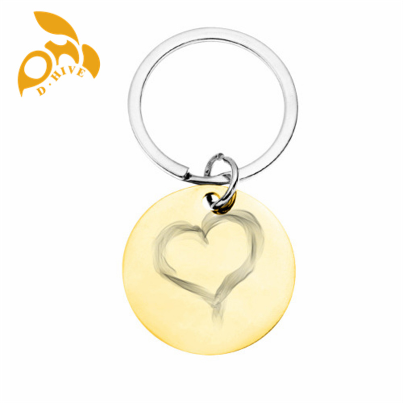 2025 Stainless steel keychain (double-sided laser engraving) 3x3cm suitable for pet accessories.