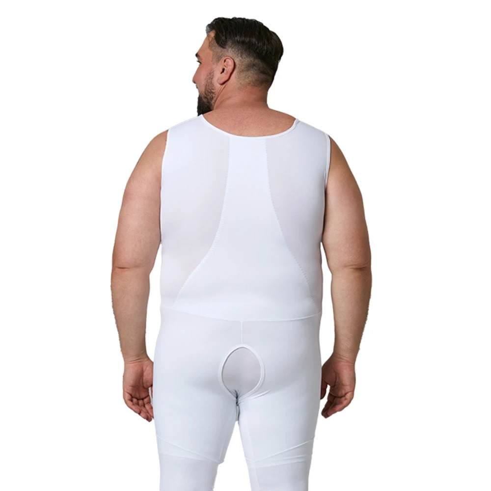Mens Full Body Shaper Hide Gynecomastia Tummy Control Slimming Underwear Bodysuit Shapewear For Men 250517