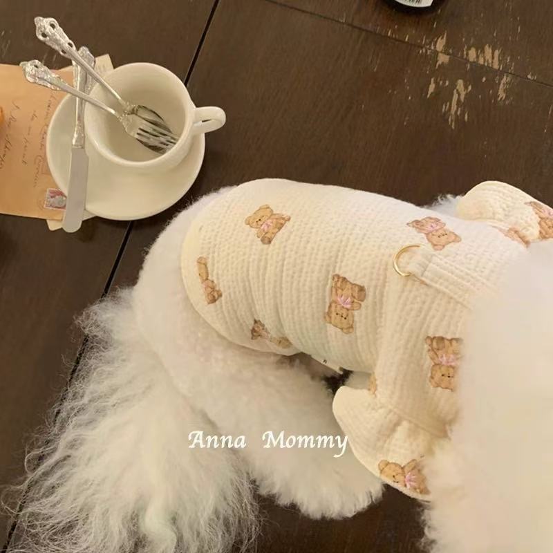 TT00230 Dog clothes spring and summer cat vest bottoming shirt spring and summer clothing Bichon Teddy small dog Maltese