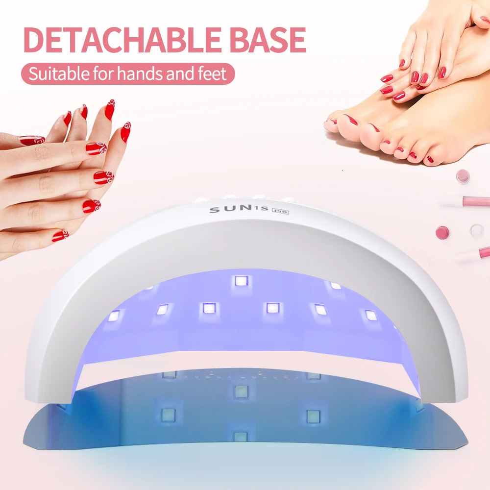 LINMANDA Sun 1S 48W UV LED Lamp for Nail 30 LEDs with 4 Timer Settings Smart Nail Dryer Nail Art Tools for Home Manicure Salon 250517