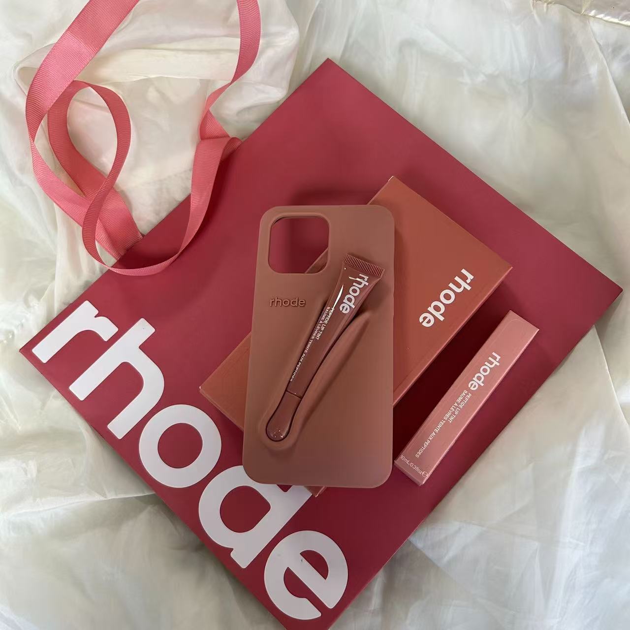 rhodes phone case For iPhone 16 Pro Max case 16 15 Plus 14 Pro 13 12 Luxurys Designer Fashion iphone case Lip Gloss Lipstick Lip Balm 3D Silicone Phon