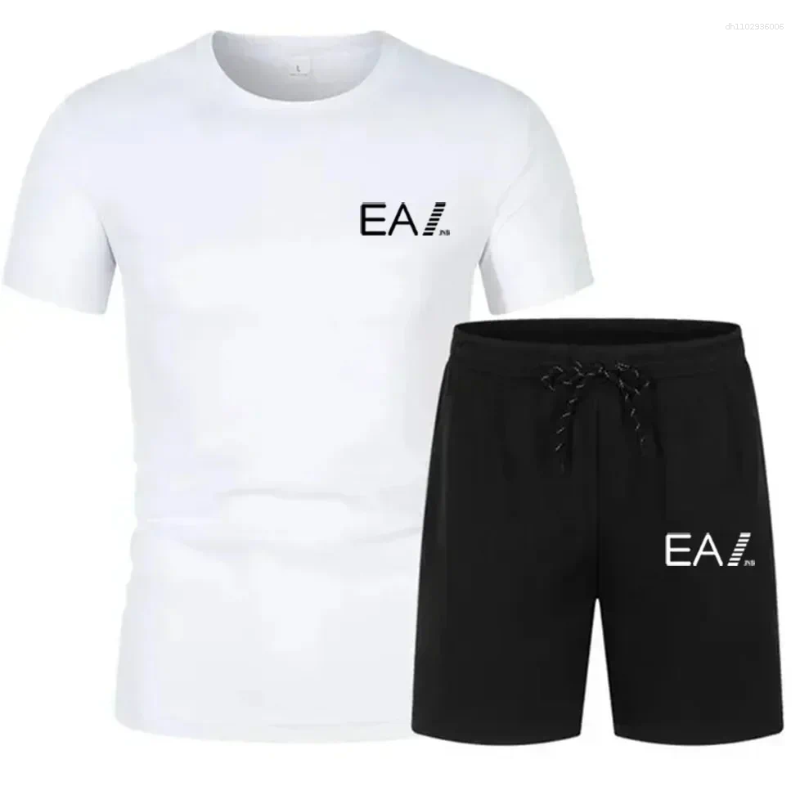 Men's Tracksuits Summer Sports Suit Comfortable Breathable Mesh Running Jogging Fitness Sportswear Training