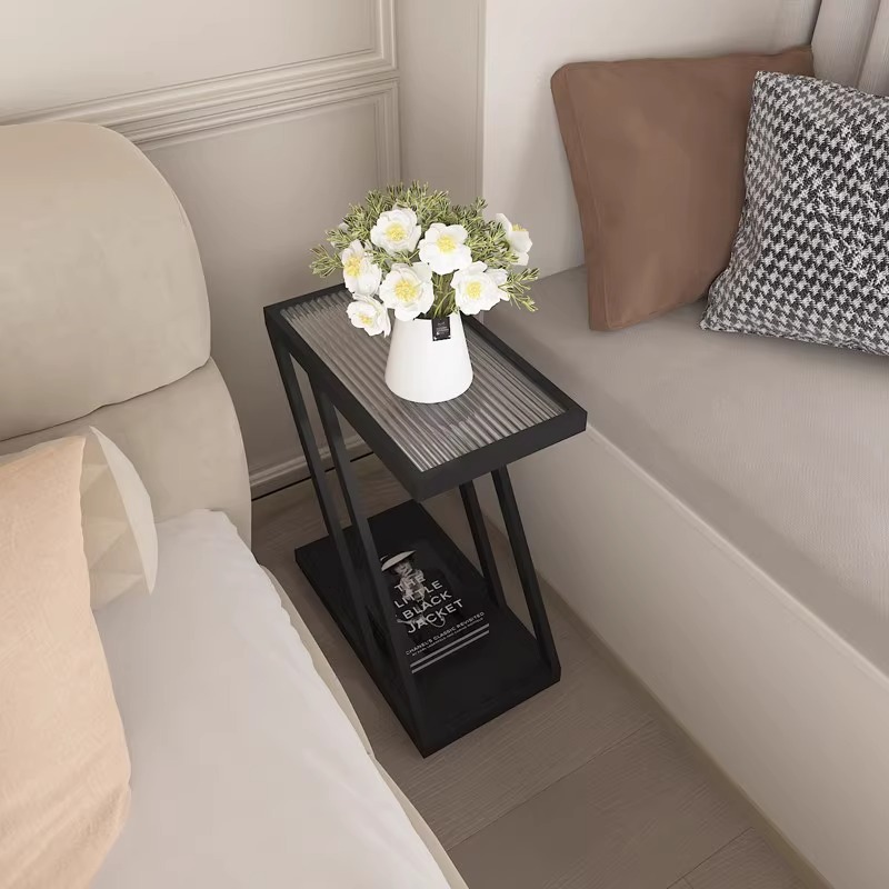 B5191 Small apartment living room corner several extremely narrow bedside tables multi-layer simple