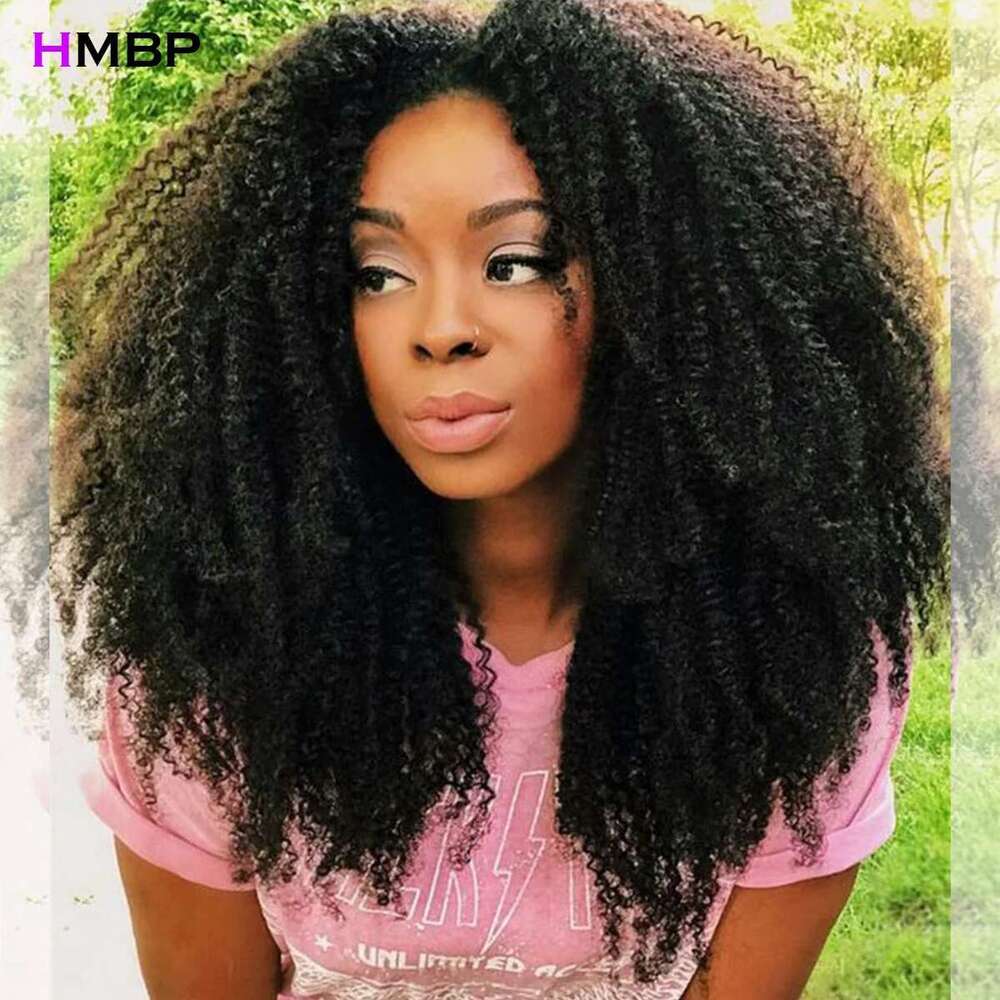 500 Afro Kinky Curly 13x6 Hd Lace Frontal Wig High Density Thick Wigs Real Human Hair