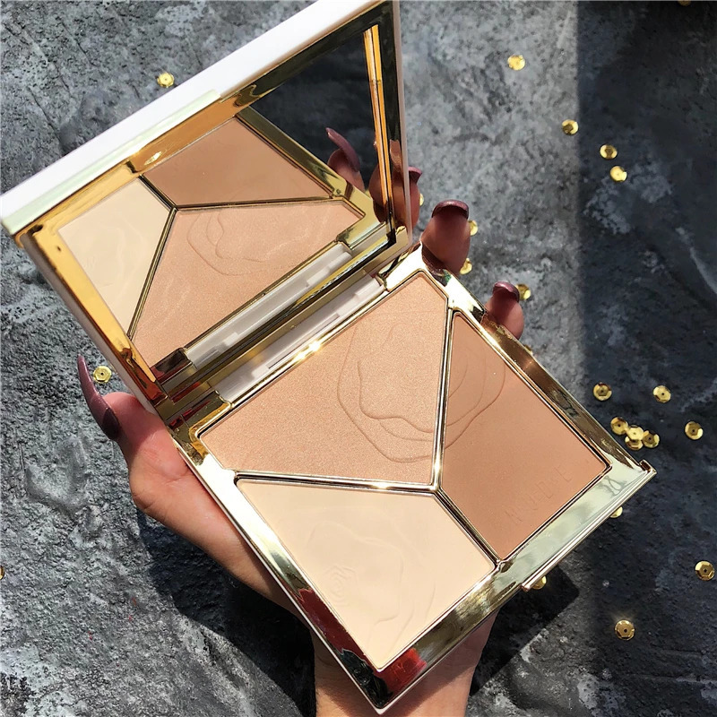 3D Bronzer Highlighter For Face Makeup Stick Cream Texture Contour iluminador Makeup Highlighter Bronzer 250516