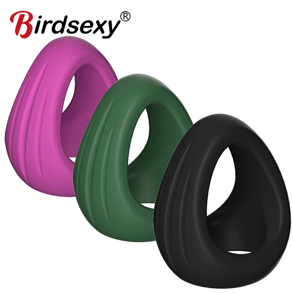 Silicone Penis Cock Ring Delay Ejaculation Super Small Chastity Cage Adjustable Scrotum Cockring Male Sex Toy for Men 250519