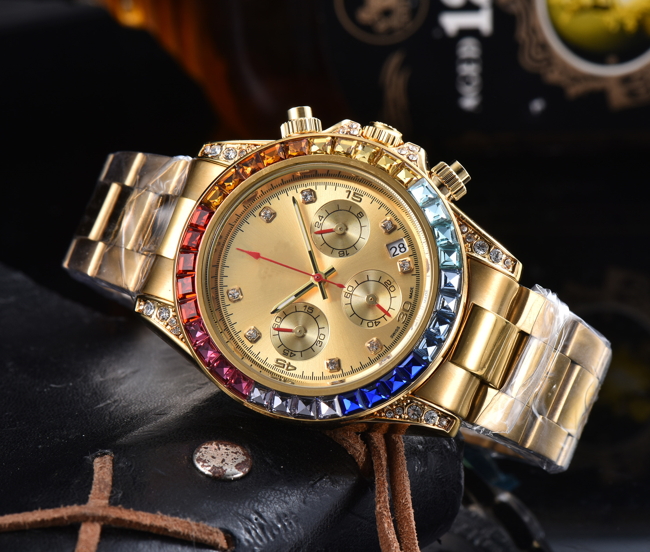 Luxury designer mens womens DAYity TONASity watches Quartz automatic movement WATCH 904L stainless steel strap luminous gifts men Wristwatches montre #86