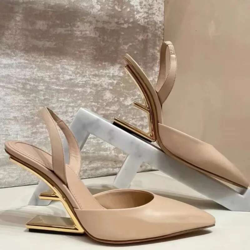 2024 summer new style brand designer sexy pointed toe women's sandals daily casual party banquet dress high heels