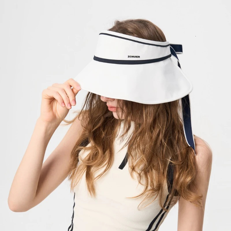 Sun Hat Open Top Women Summer UV Protection Big Brim Cap Accessory For Golf Fishing Hiking Climbing Beach Outdoor 250517