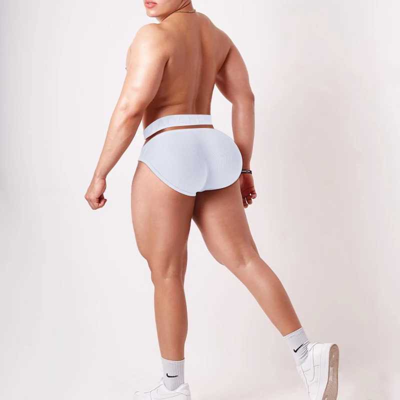 Sexy Belt Men Underwear Brief Cotton U Convex Gay Mens Briefs Panties Breathable Low Waist Fashion Soft Man Underpants Slip J250516
