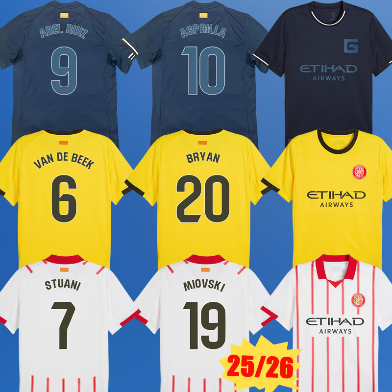 25 26 Gironas soccer jerseys TSYGANKOV BLIND ASPRILLA MIOVSKI 2025 2026 home away 3rd STUANI ARNAU football shirt top HERRERA JHON SOLIS MARTIN camisa de futebol kit