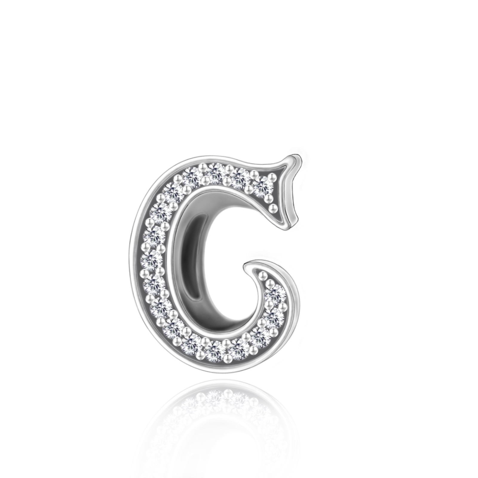 FewDook 2025 New Original Simple 26 Letter A-Z with Zircon Mix & Match Alphabet Charm Fit Pan Charms Bracelet Bead for Holiday Style Jewelry Designer 