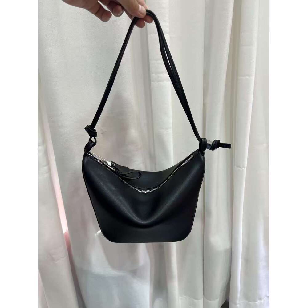 2025 new soft hobo hammock premium armpit genuine leather commuting versatile diagonal cross pillow bag